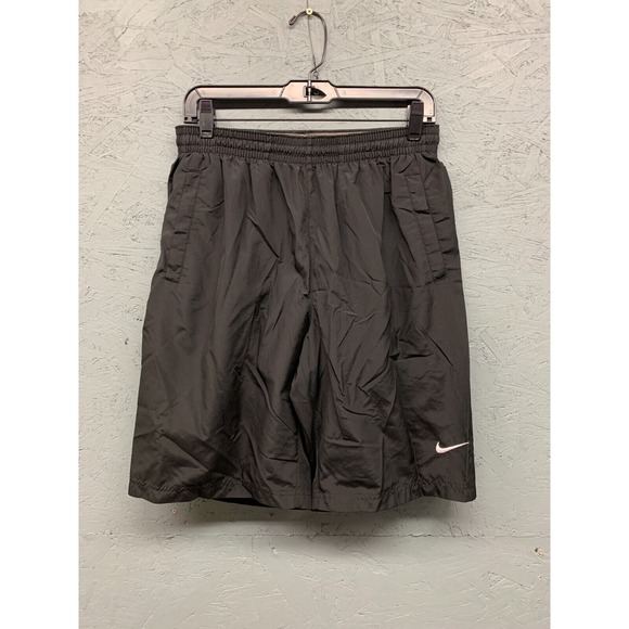 Nike Black Athletic Shorts‎ Men's L  Polyester Running Sport Gym - Picture 1 of 8